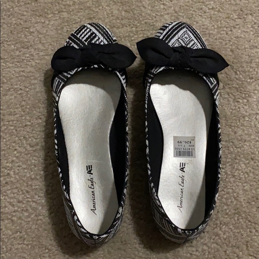 Black and white flats